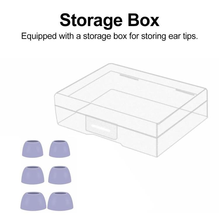 Silikone-ørepropper, 3 par til Galaxy Buds Pro – Lilla / Silikone-ørepropper / Reservedele