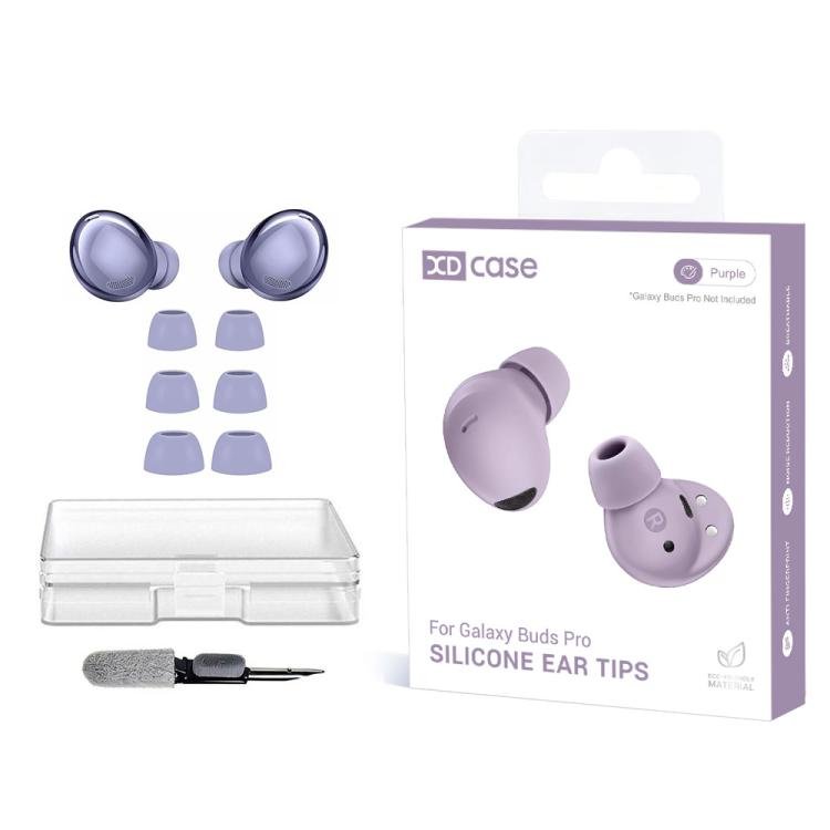 Silikone-ørepropper, 3 par til Galaxy Buds Pro – Lilla / Silikone-ørepropper / Reservedele