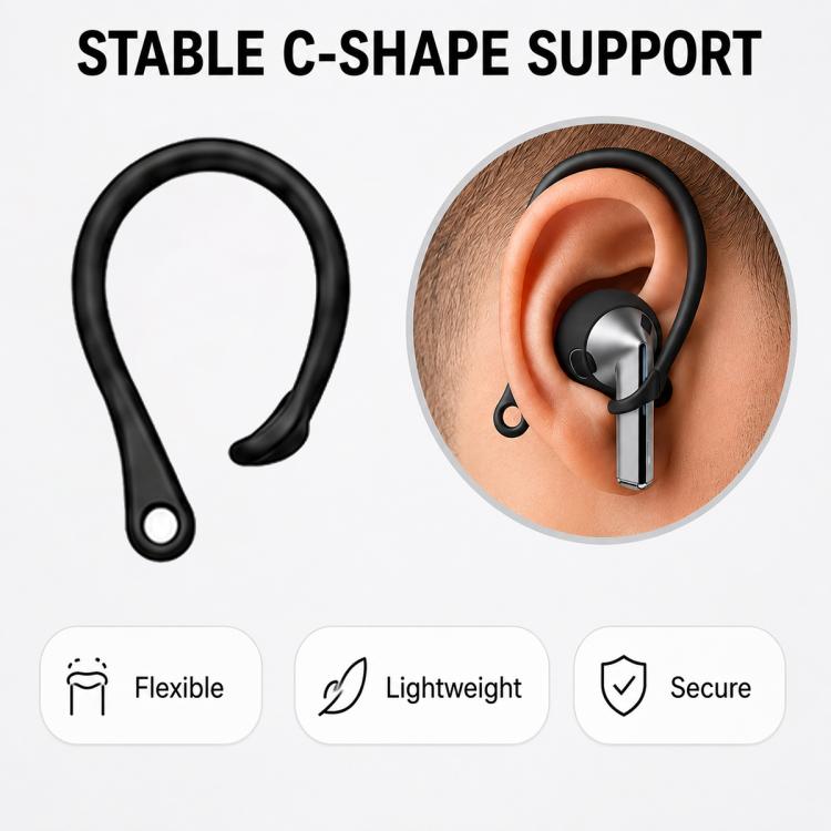 Sportsæt med ørekroge og faldsikret bånd til Galaxy Buds3 Pro – Svart / Øresæt / Sportsbeskyttelse
