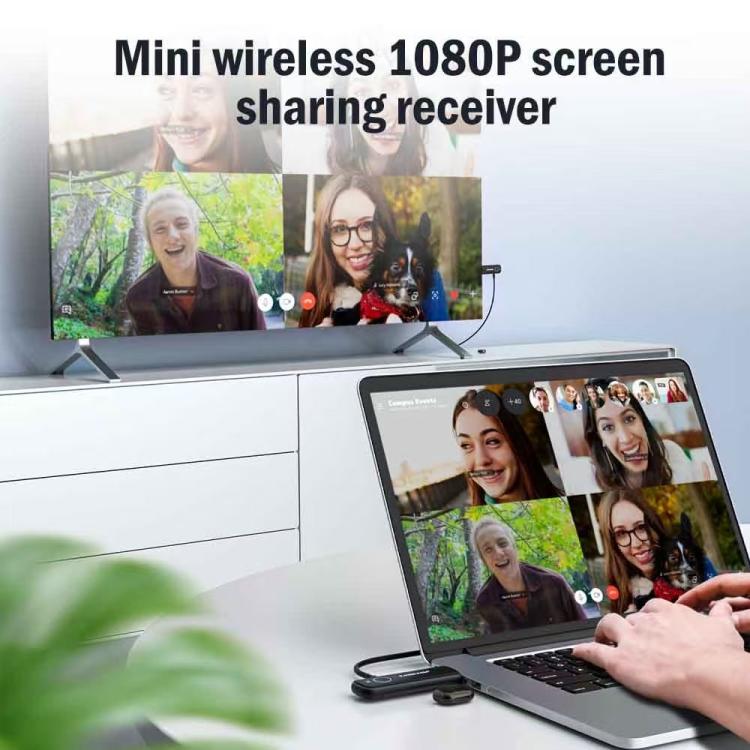 Lemorele G57 trådløst HDMI-præsentationssæt / 1080p præsentationssystem med 8 sendere
