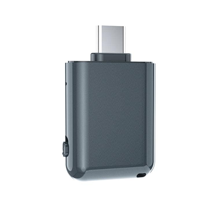 AI-diktafon med USB-C, 16 GB – Mørkeblå / Bærbar stemmeoptager / USB-nøgle med optagefunktion
