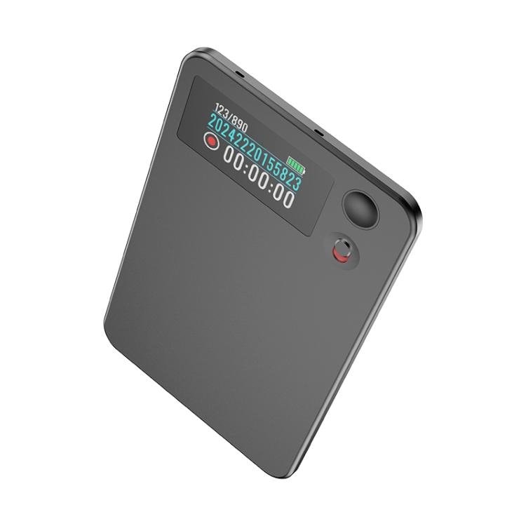 AI-diktafon A3P 16 GB / lydoptager med 0,96″ skærm, transskription og AI-opsummering
