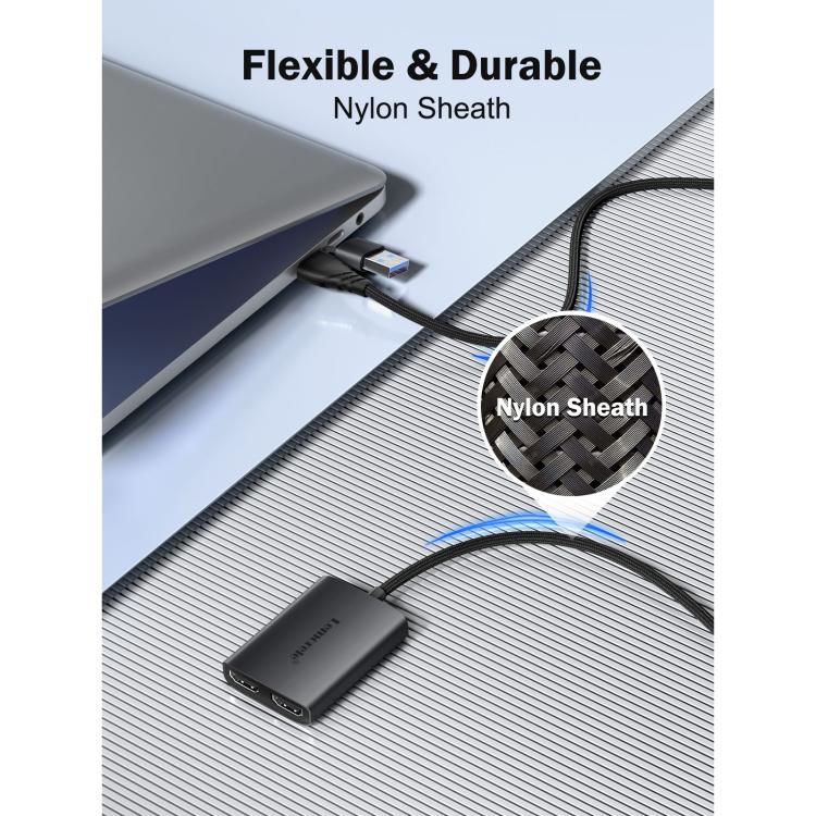 USB- og USB-C-til-HDMI-adapter HD10 / HDMI-konverter / Skærmadapter til computer