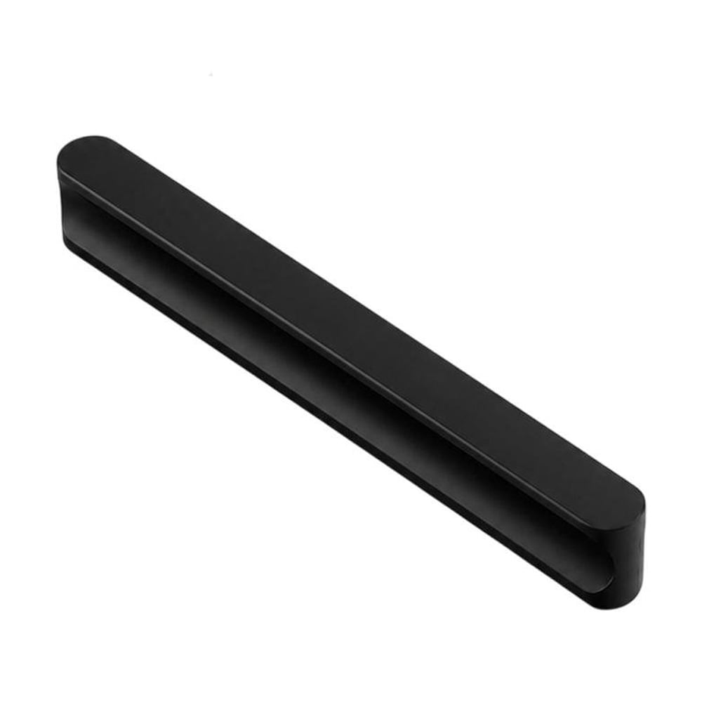 Håndtag i aluminium til garderobedør, 17,3 cm – Svart / Møbelhåndtag / Skabshåndtag
