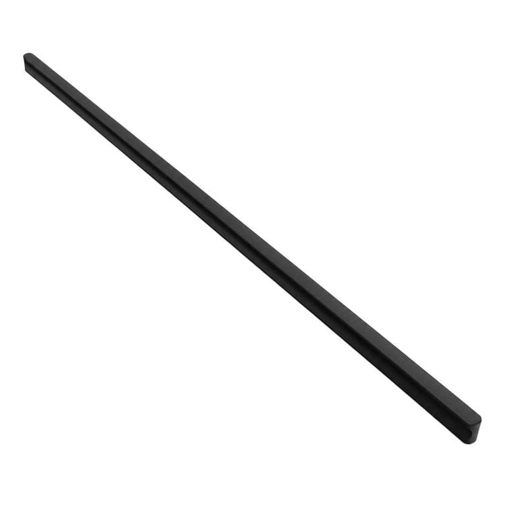 Håndtag i aluminium til garderobedør, 60 cm – Svart / Møbelhåndtag / Skabshåndtag