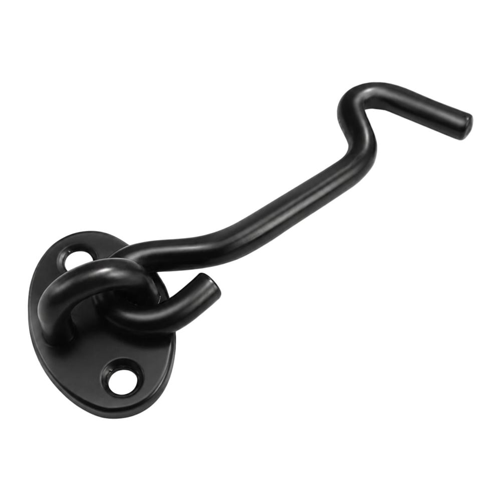 Vindues- og dørkrog i rustfrit stål, 10 cm – Svart / Dørkrog / Vindueskrog