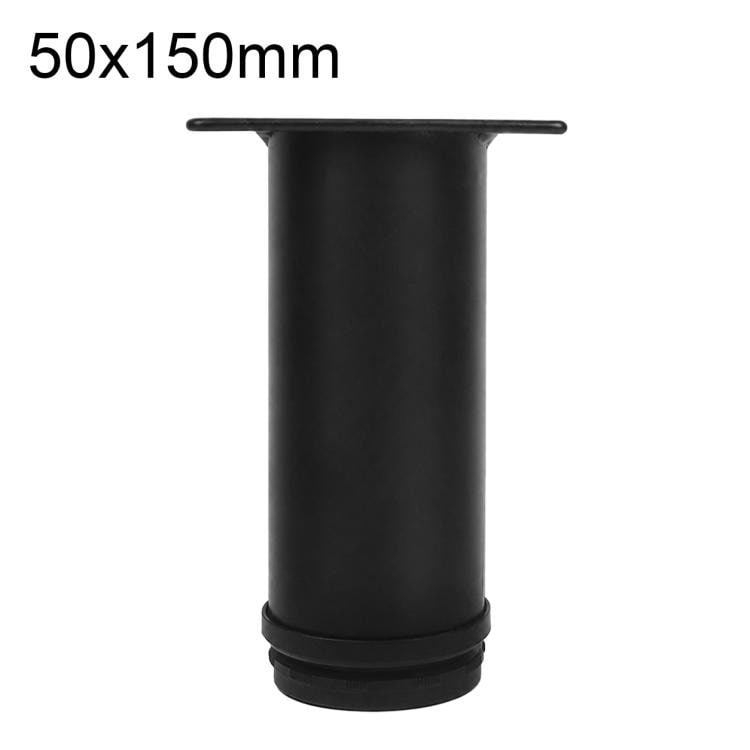 Justerbare møbelben i rustfrit stål 50 x 150 mm – Svart / Støtteben / Møbelstøtte