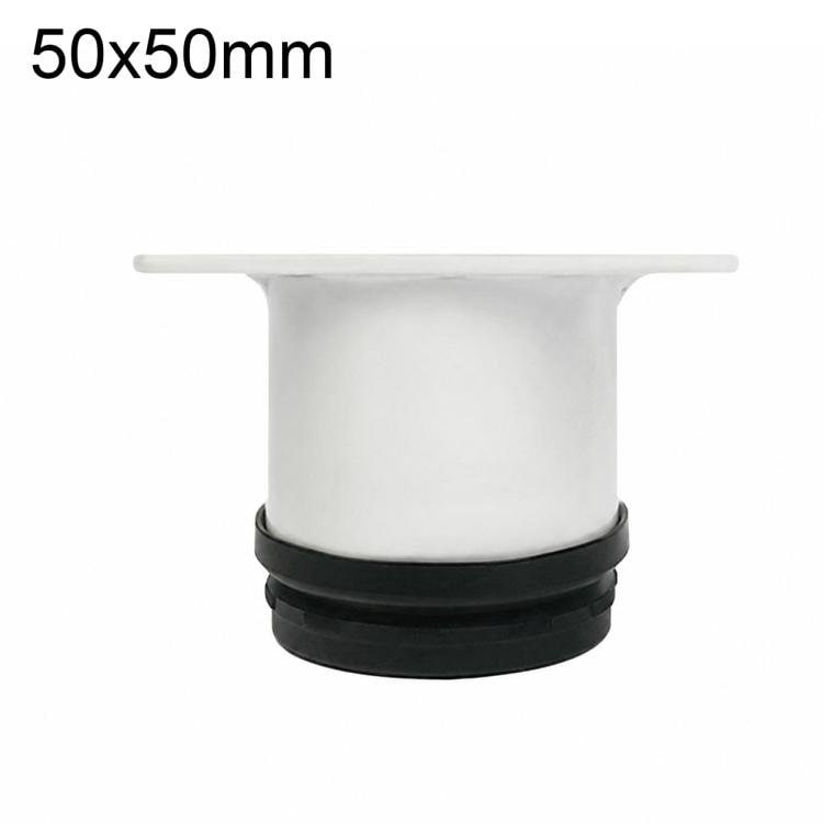 Justerbare møbelben i rustfrit stål 50x50 mm – Hvid / Støtteben / Møbelstøtte