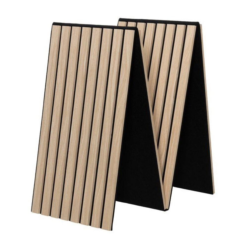Akustisk vægpanel 32 x 240 cm – Eg / Akustikpanel / Lydabsorberende ribbepanel i MDF