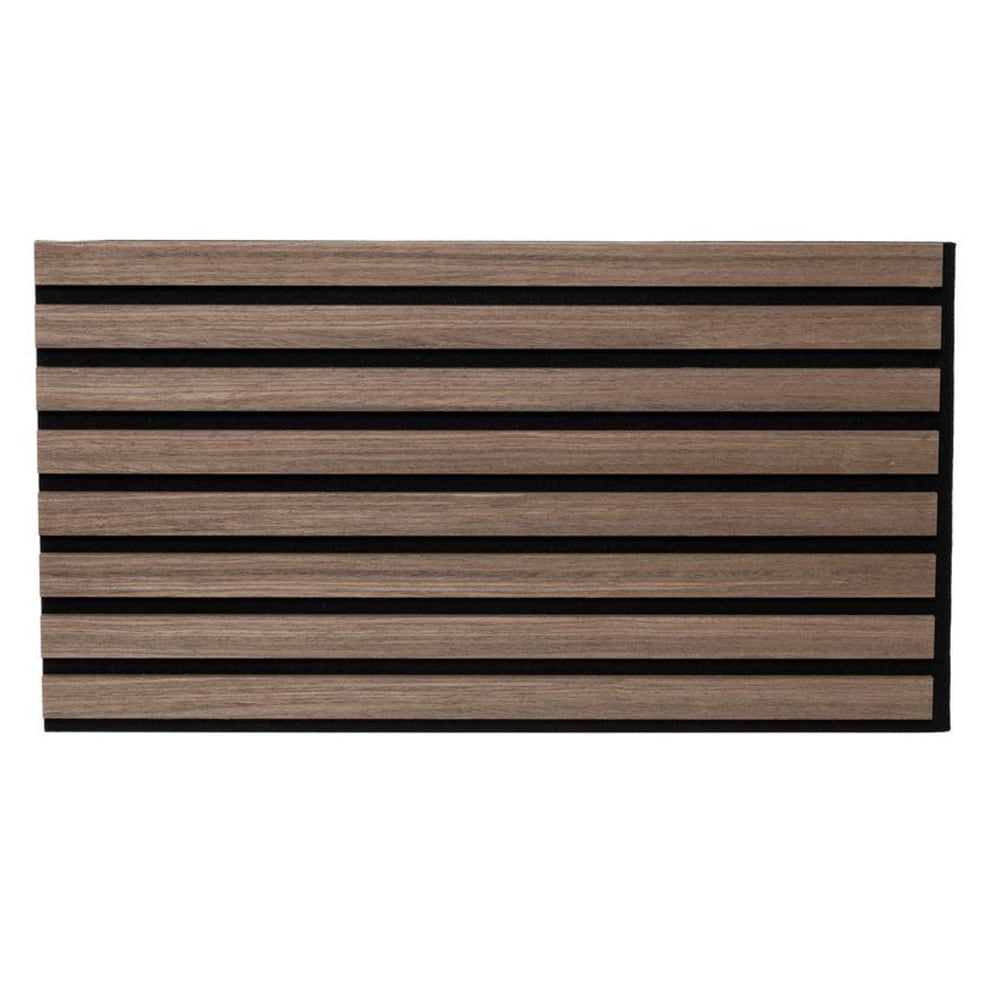 Akustisk vægpanel 32 x 240 cm – Valnød / Akustikpanel / Lydabsorberende ribbepanel i MDF