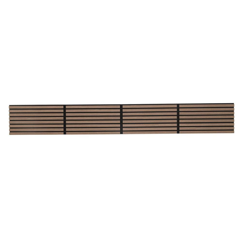 Akustisk vægpanel 32 x 240 cm – Valnød / Akustikpanel / Lydabsorberende ribbepanel i MDF