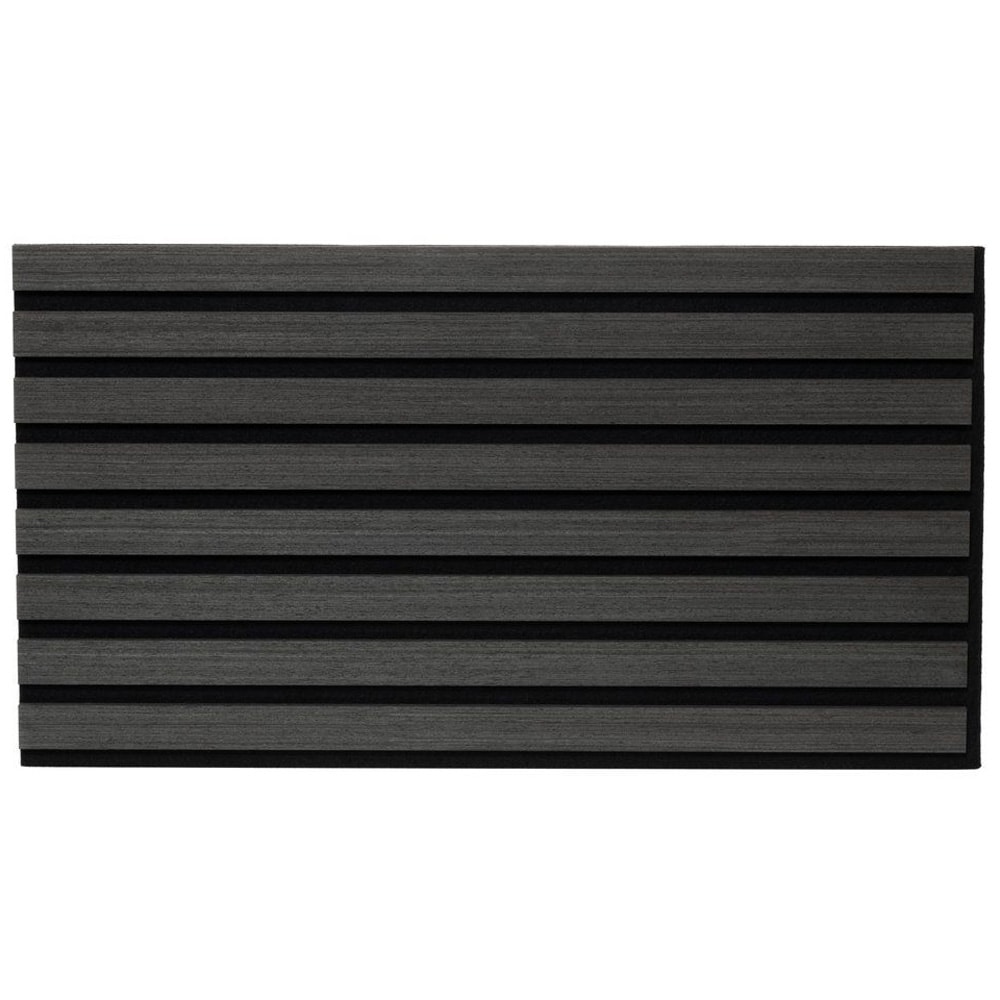 Akustisk vægpanel 32 x 240 cm – grå / Akustikpanel / Lydabsorberende ribbepanel i MDF