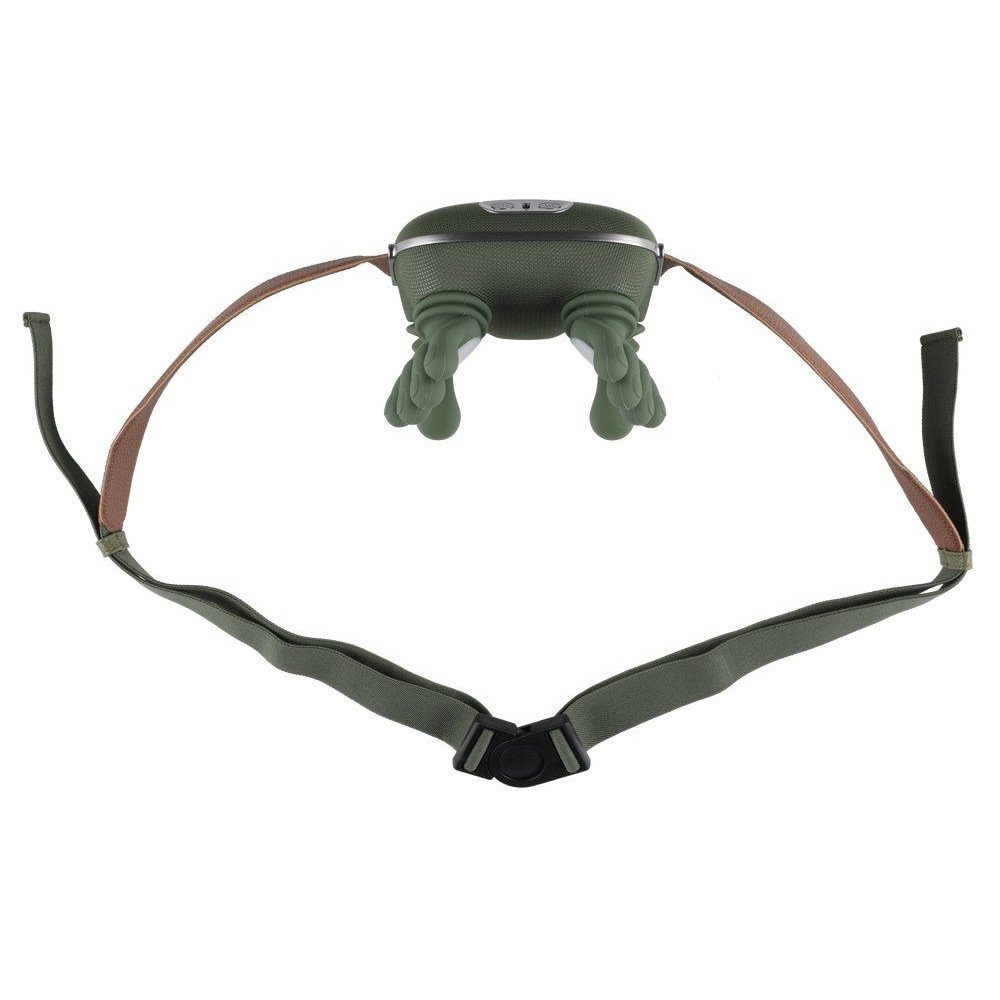 Massageapparat / Genopladeligt massageapparat med varme / Knådende massage med bløde massagehoveder