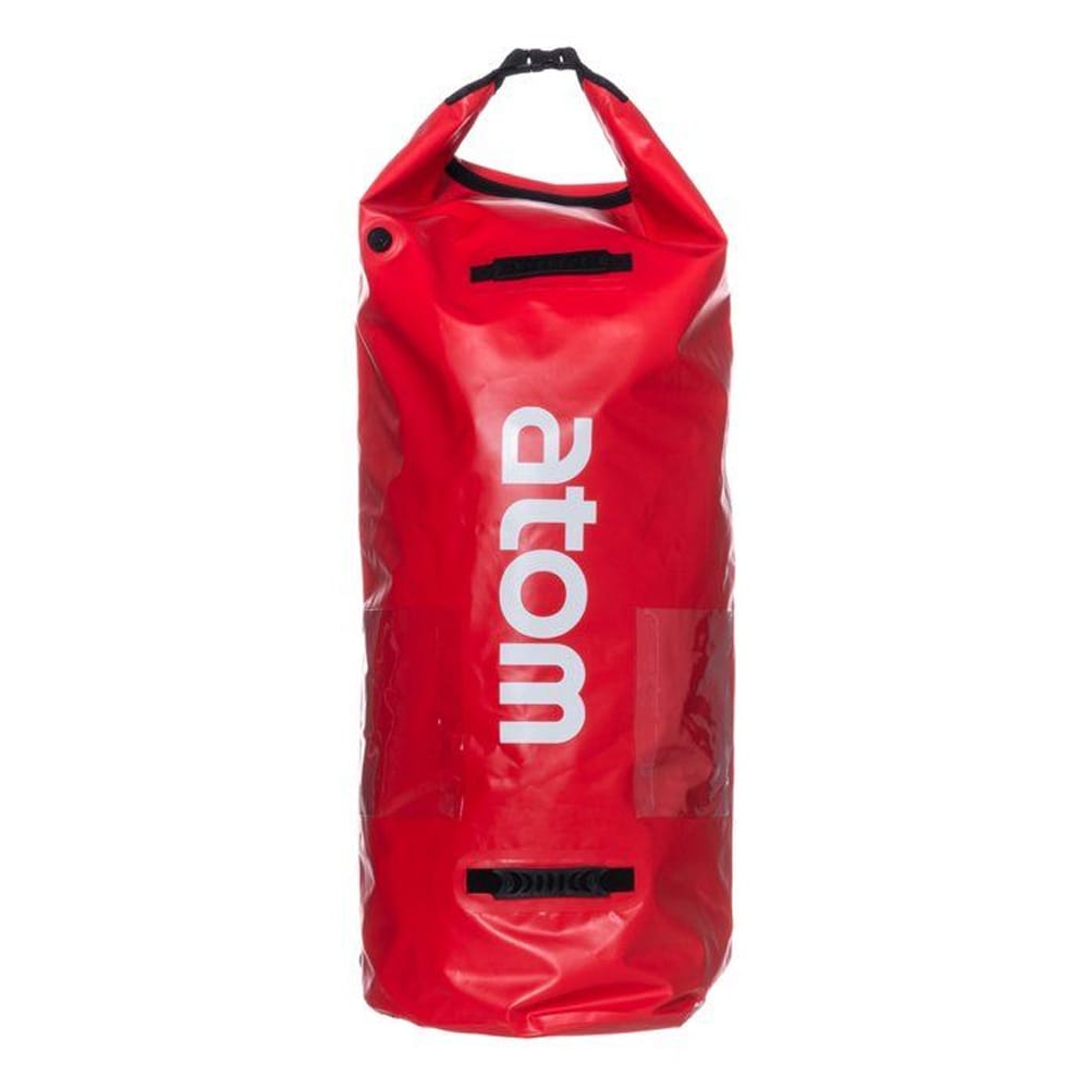 Vandtæt drybag 110 L / pakkesæk med rullelukning og skulderremme – Rød
