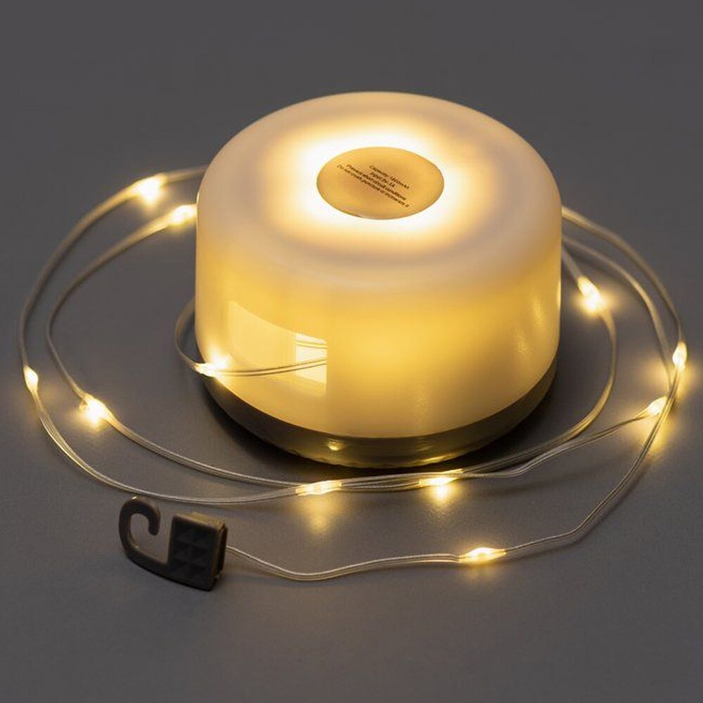 Genopladeligt LED-belysningssæt til camping / Lyssnor på 10 m med USB-C / Campinglampe med powerbank