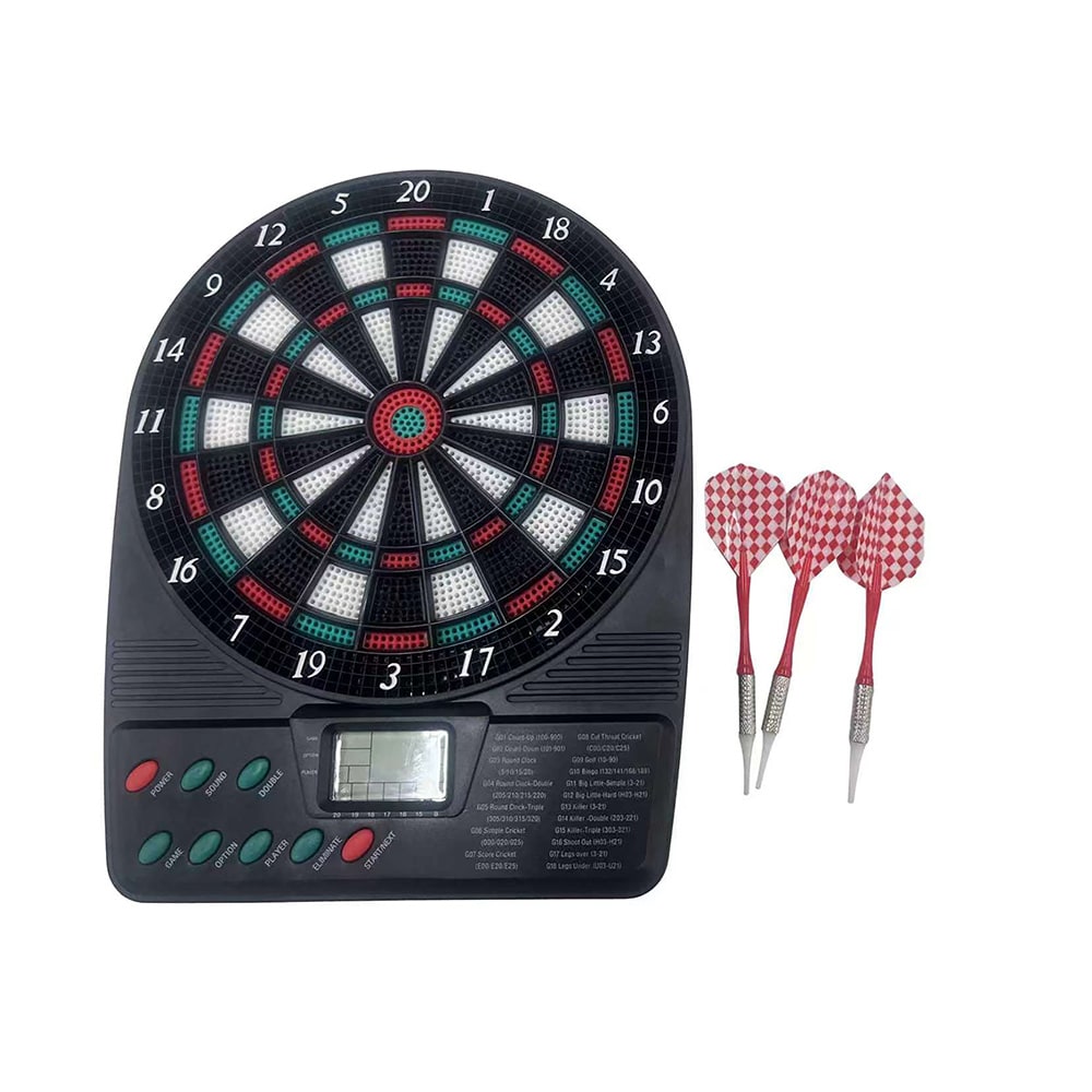 United EDG2671 elektronisk dartskive / dartspil med LCD og automatisk pointtælling