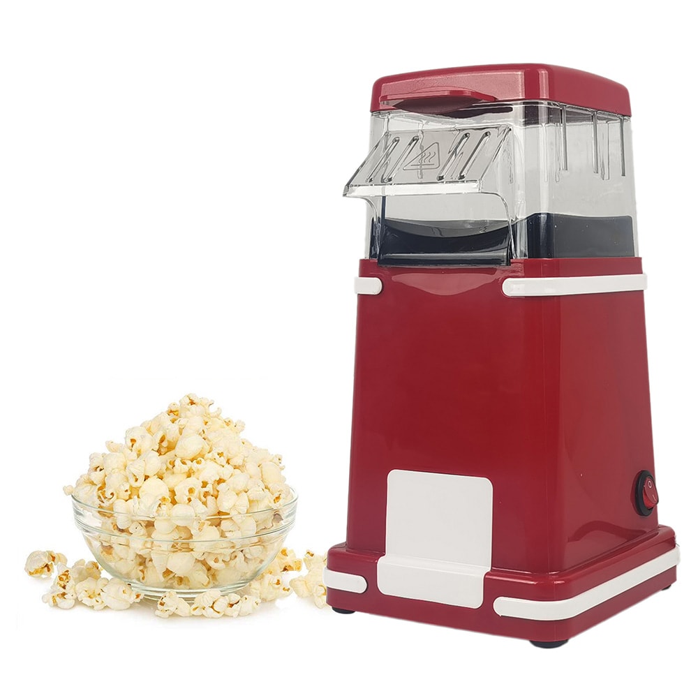 United PM2360 popcornmaskine 1200 W / varmluftspopper uden olie – Rød