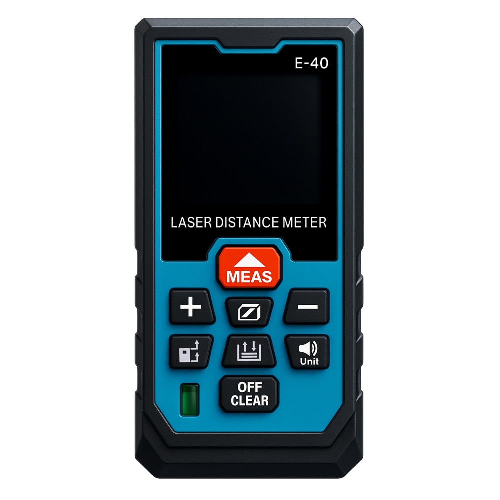 Laserafstandsmåler 40 m PWL-ES-40 / Laser-afstandsmåler / Digital afstandsmåler til byggeri og hjemmet