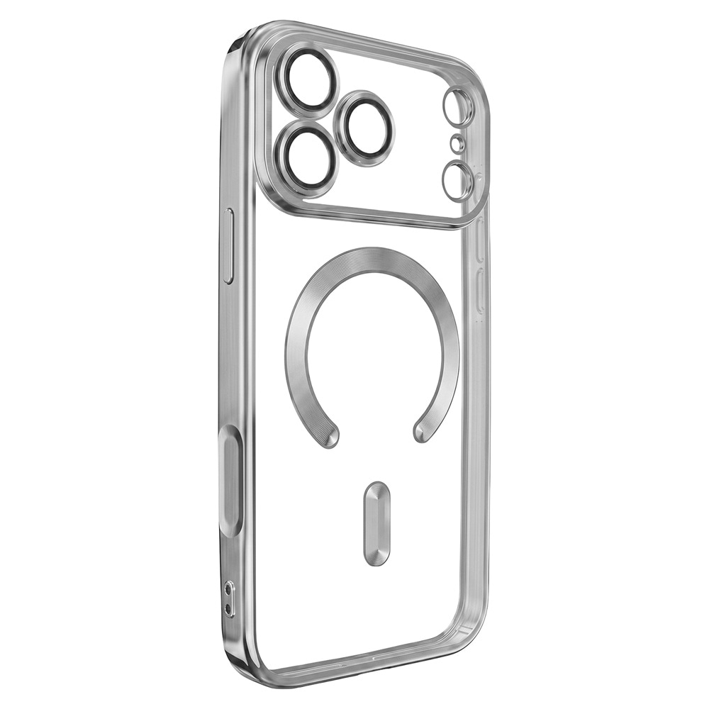 Color Chrome Mag-cover til iPhone 17 Pro / 18 Pro - - Sølv / MagSafe-cover / TPU-cover