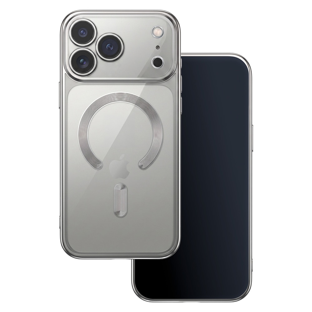 Color Chrome Mag-cover til iPhone 17 Pro / 18 Pro - - Sølv / MagSafe-cover / TPU-cover