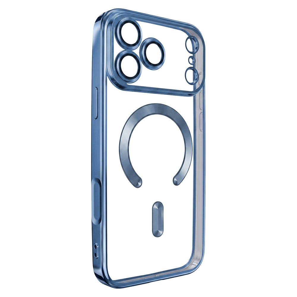 Color Chrome Mag-cover til iPhone 17 Pro / 18 Pro – Blå / MagSafe-cover / TPU-cover