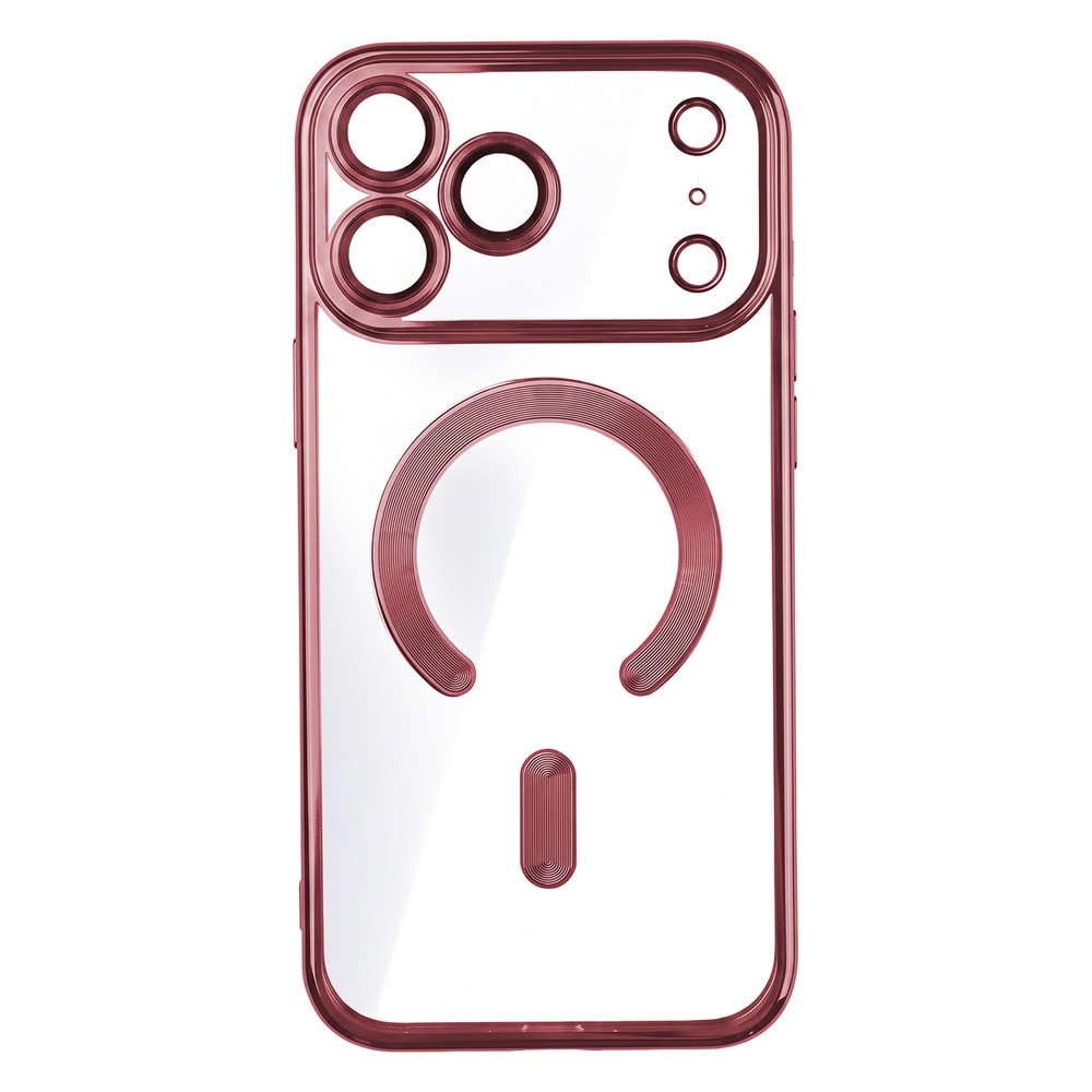 Color Chrome Mag-cover til iPhone 17–18 Pro Max – Mørk kirsebær / Mag-cover / TPU-etui