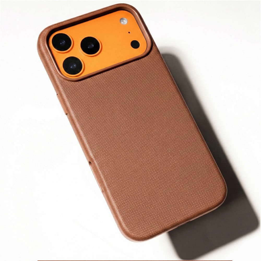 Etteri Elegant Mag-cover til iPhone 17 Pro / 18 Pro / MagSafe-cover / 3D-cover – Brun