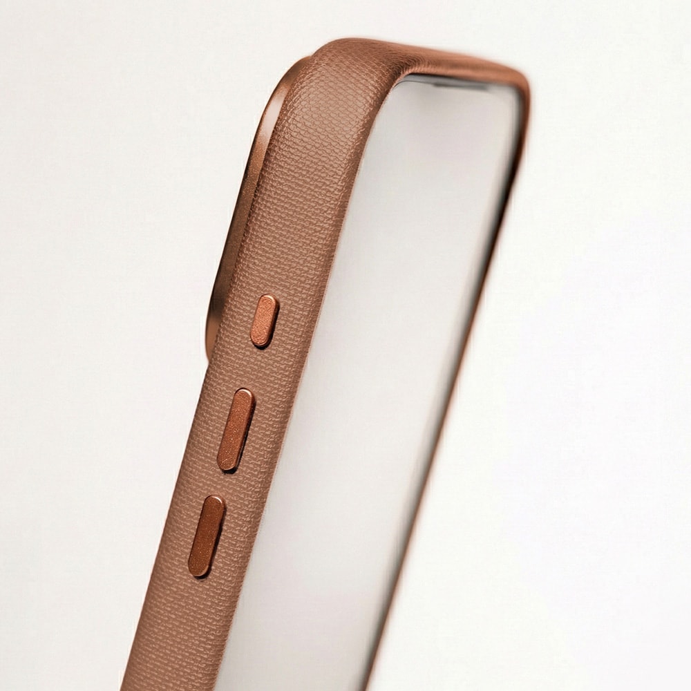 Etteri Elegant Mag-cover til iPhone 17 Pro / 18 Pro / MagSafe-cover / 3D-cover – Brun
