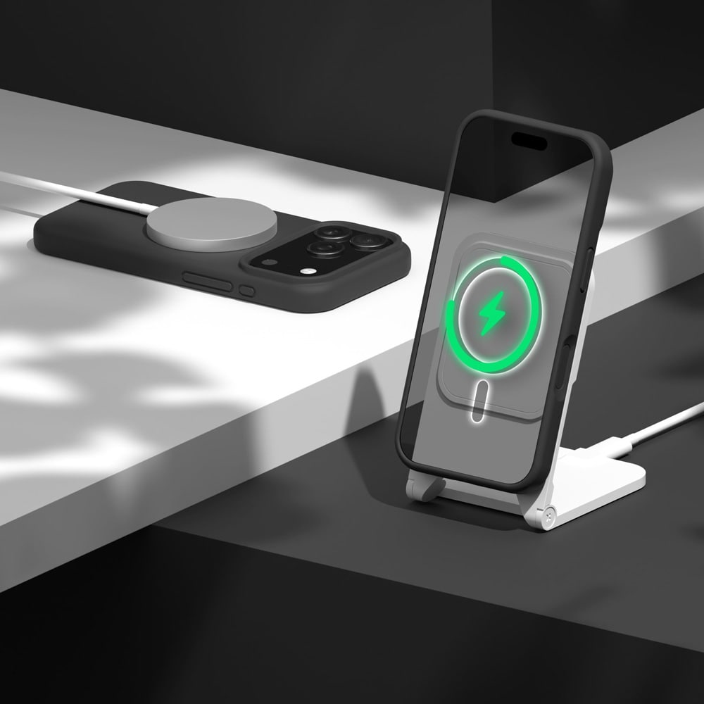 Etteri silikone MagSafe-etui i svart til iPhone 17/18 Pro / Silikoneetui / Blødt etui