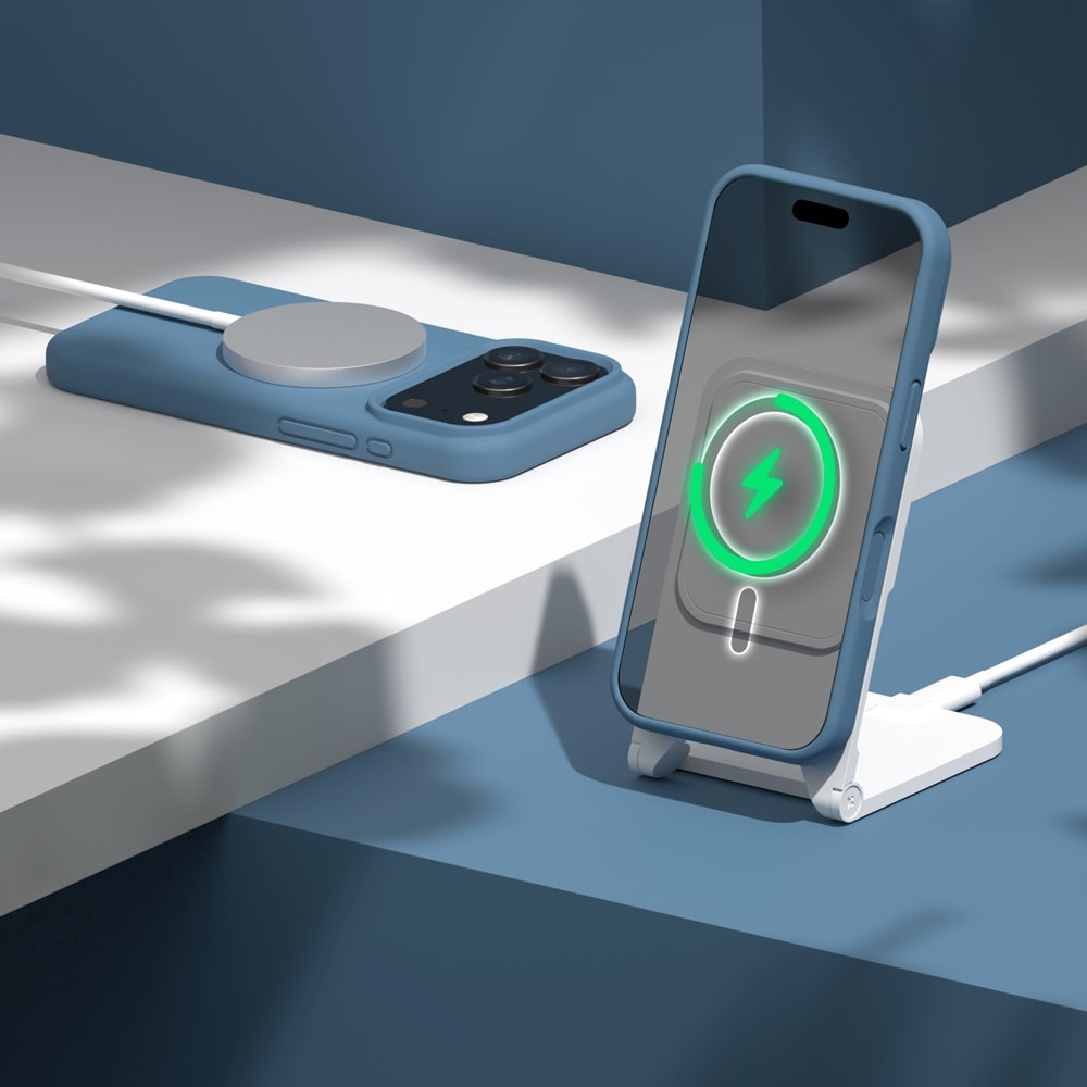 Etteri silikone MagSafe-cover til iPhone 17/18 Pro – Mørkeblå / Mag-etui / Silikone-cover