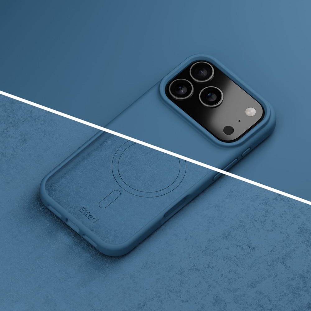 Etteri silikone MagSafe-cover til iPhone 17/18 Pro – Mørkeblå / Mag-etui / Silikone-cover