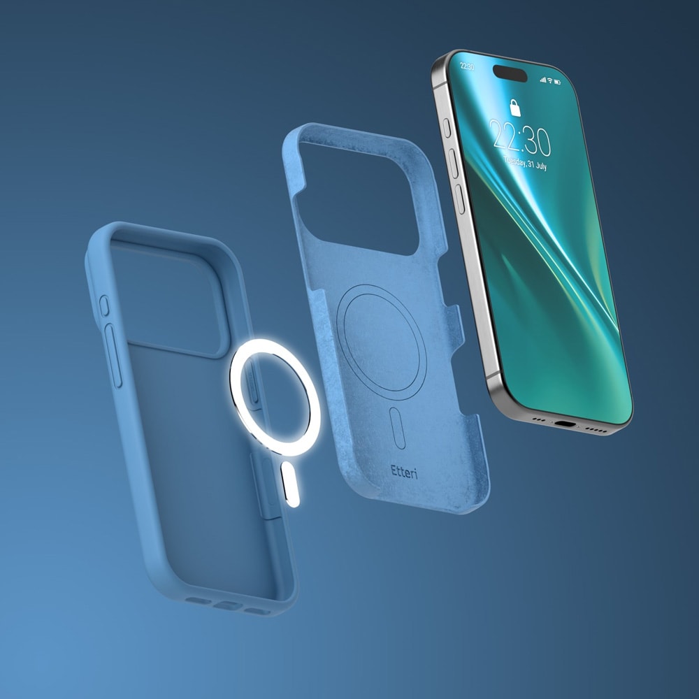 Etteri silikone MagSafe-cover til iPhone 17/18 Pro – Mørkeblå / Mag-etui / Silikone-cover