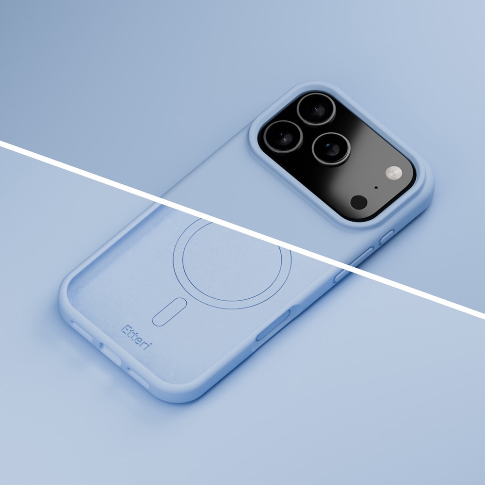 Etteri silikone MagSafe-etui til iPhone 17/18 Pro – Blå / Mag-etui / Silikoneetui