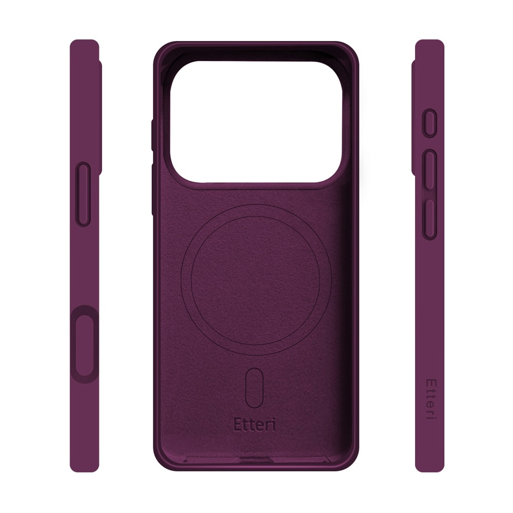 Etteri silikone MagSafe-cover til iPhone 17/18 Pro Max – Kirsebær / Magcase / Cover