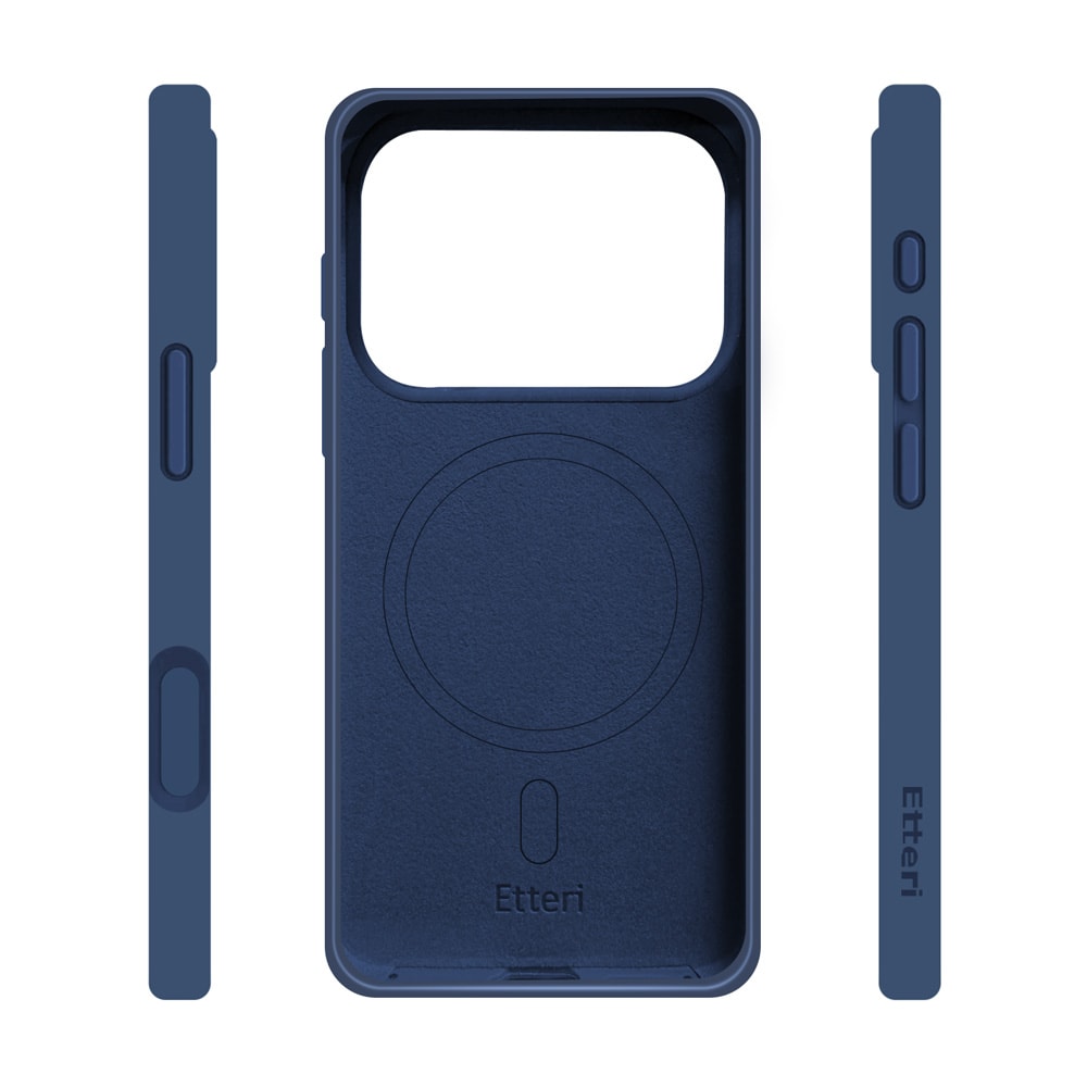 Etteri MagSafe-silikoneetui til iPhone 17/18 Pro Max – Mørkeblå / Mag-etui / Silikoneetui