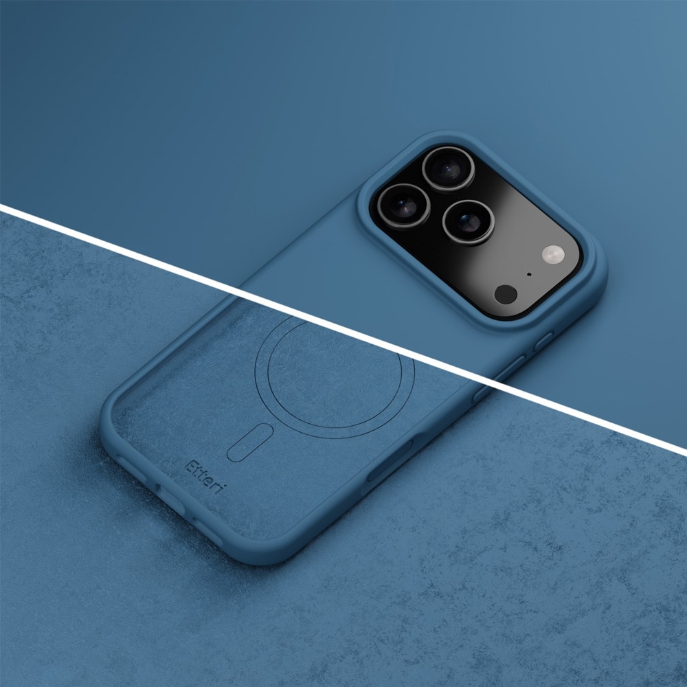 Etteri MagSafe-silikoneetui til iPhone 17/18 Pro Max – Mørkeblå / Mag-etui / Silikoneetui