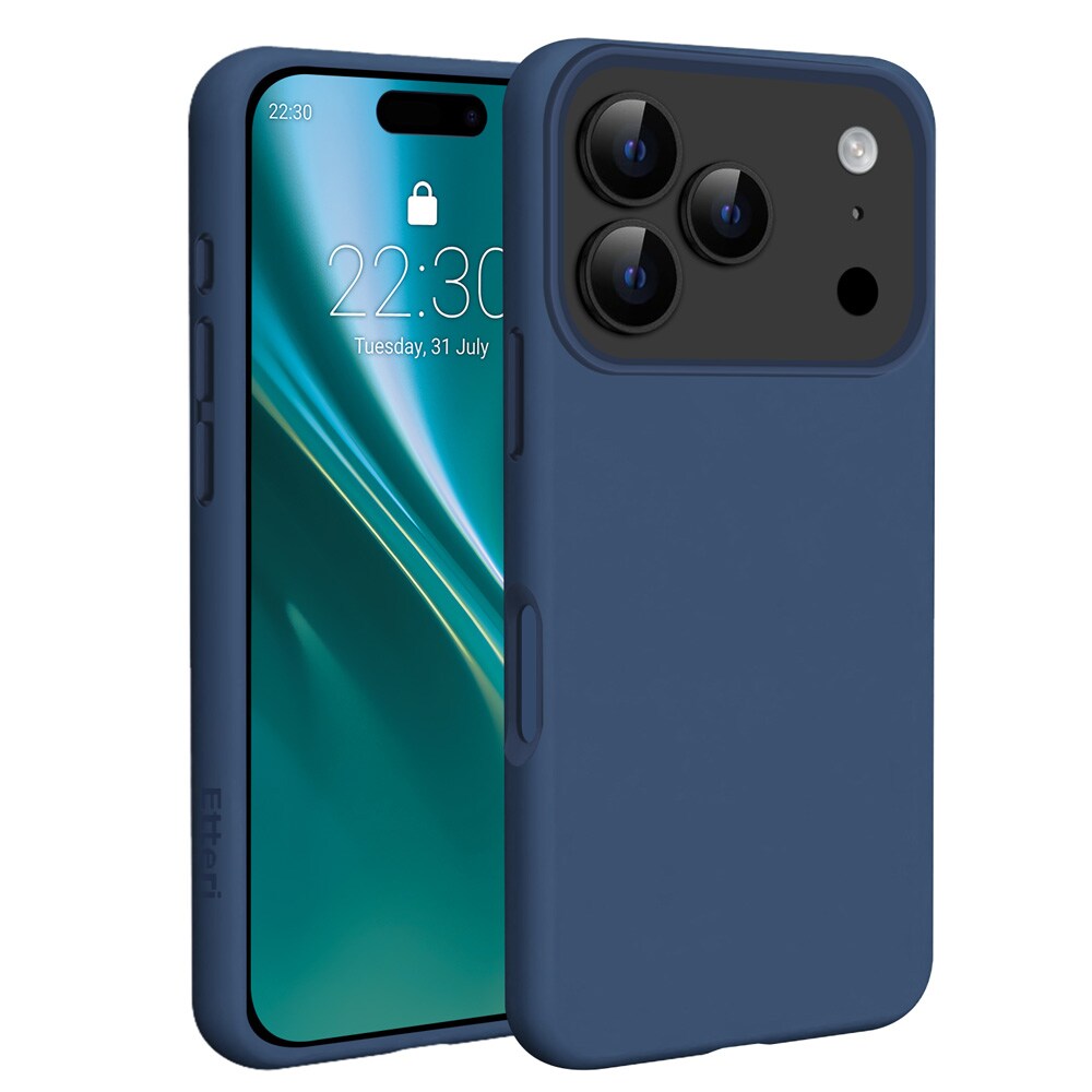 Etteri MagSafe-silikoneetui til iPhone 17/18 Pro Max – Mørkeblå / Mag-etui / Silikoneetui