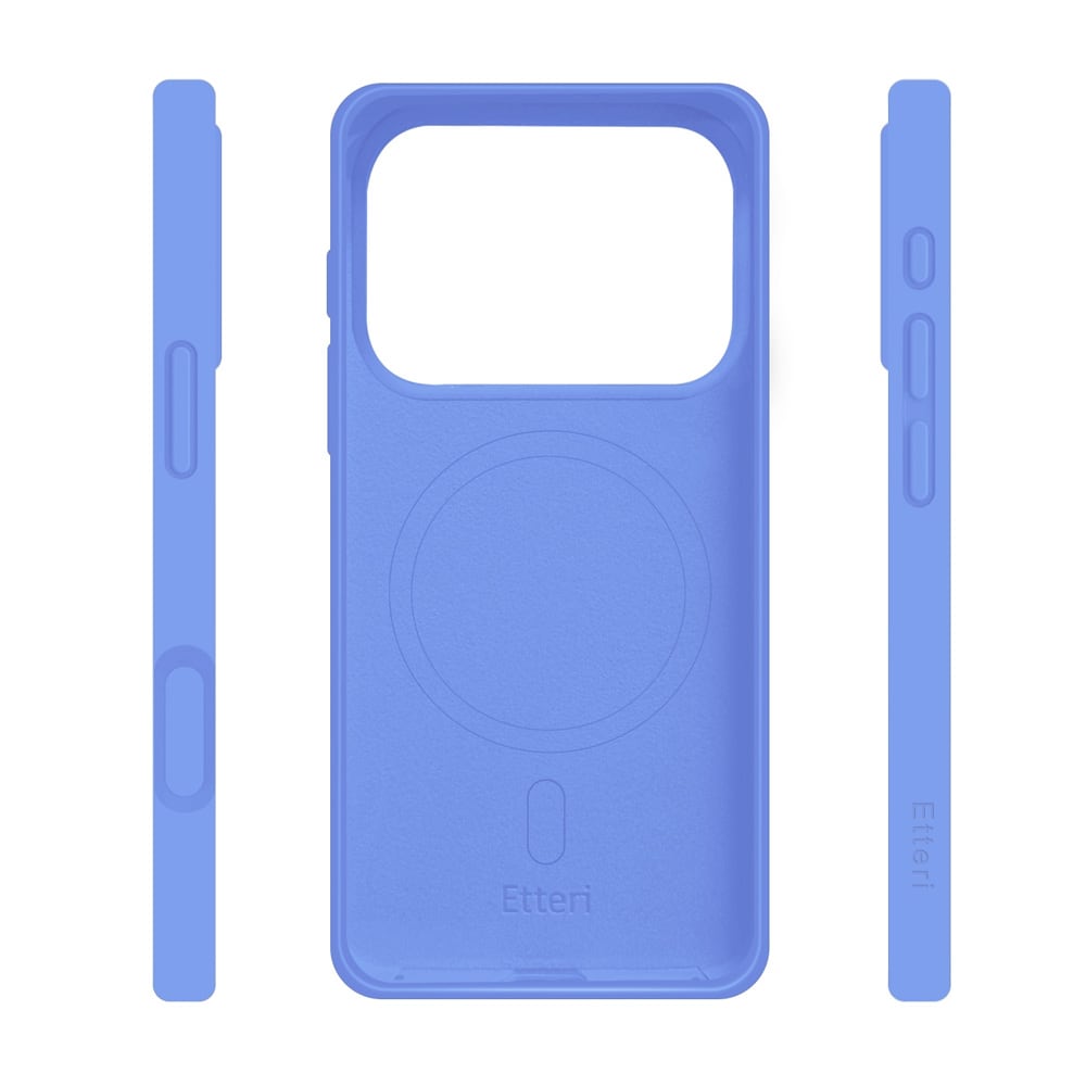 Etteri MagSafe-cover til iPhone 17/18 Pro Max – Lysblåt / Silikonecover / Mobilcover