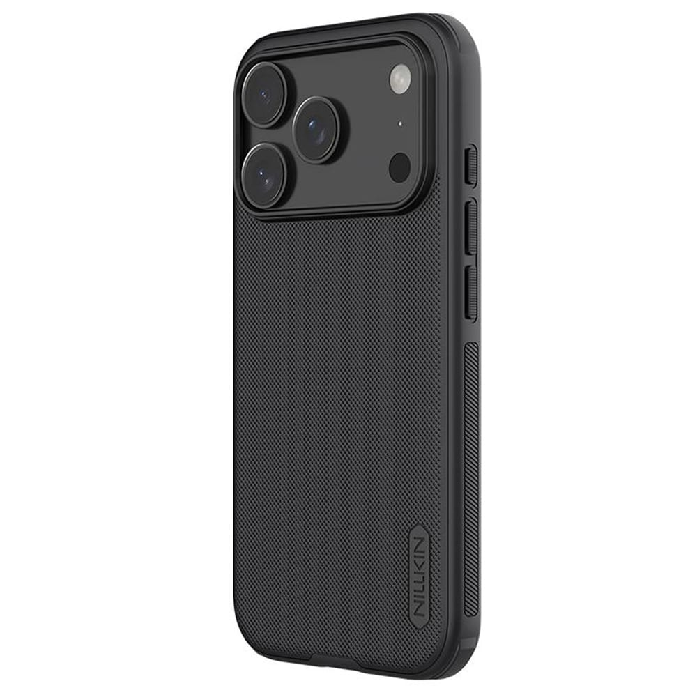 Nillkin Super Frosted Pro-cover i svart til iPhone 17/18 Pro / Mobilcover / Etui