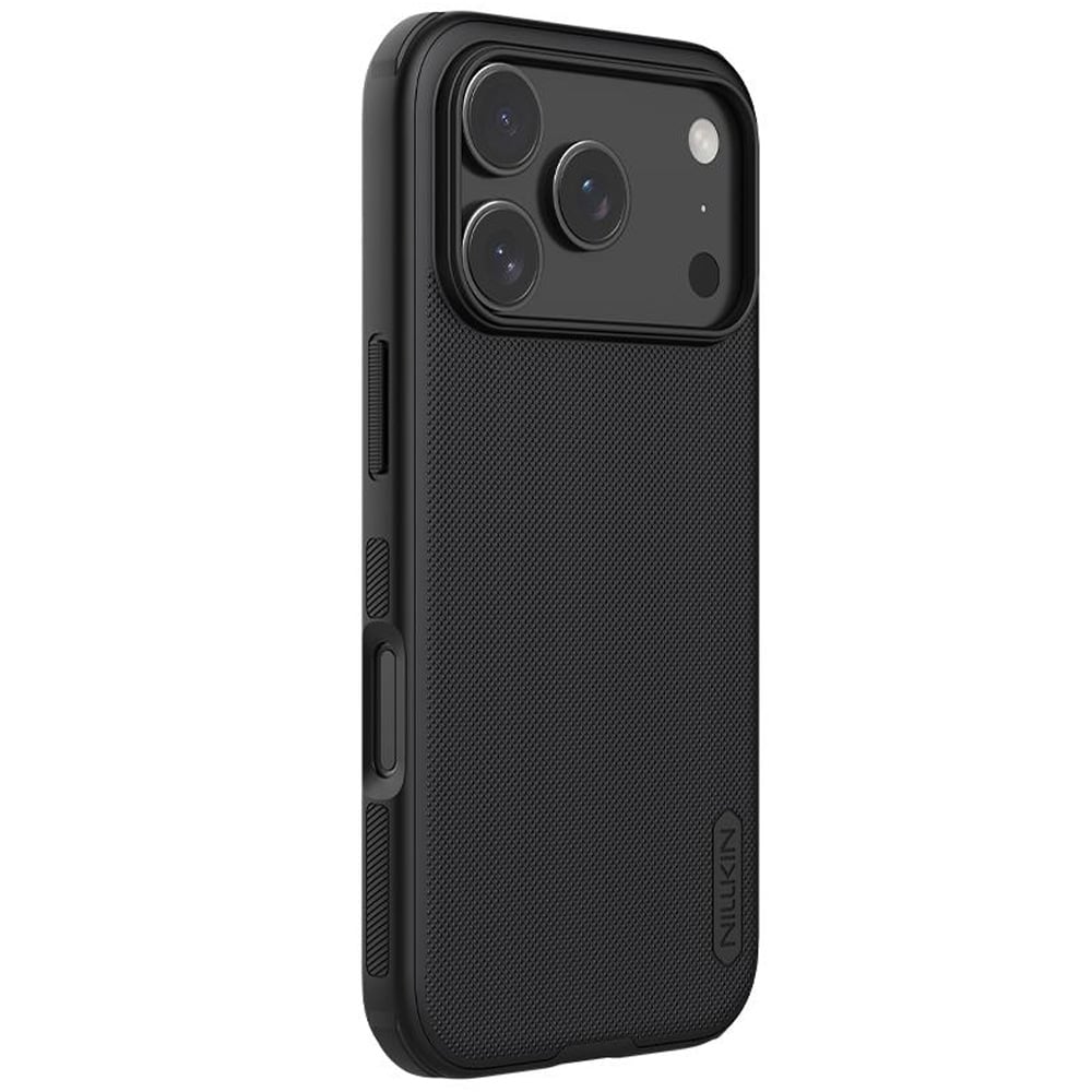 Nillkin Super Frosted Pro-cover i svart til iPhone 17/18 Pro / Mobilcover / Etui
