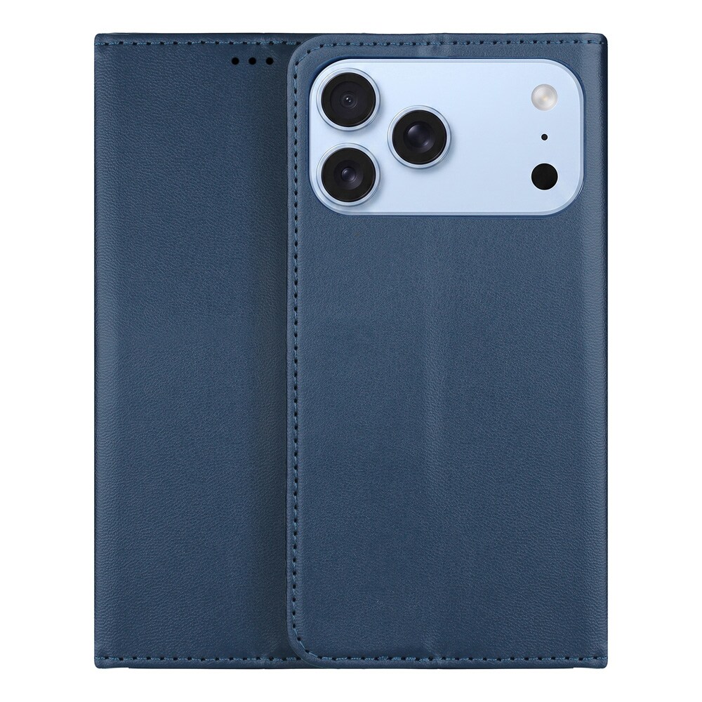 Flip-etui med stativ til iPhone 17 Pro / 18 Pro – Blå / Tegnebogsetui / Mobiletui