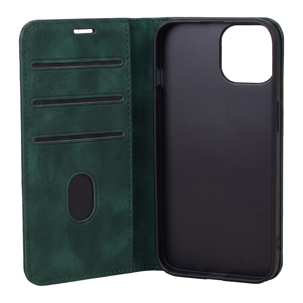Smart Suede-etui til iPhone 17/18 Pro Max – Grøn / Pungetui / Flip-etui