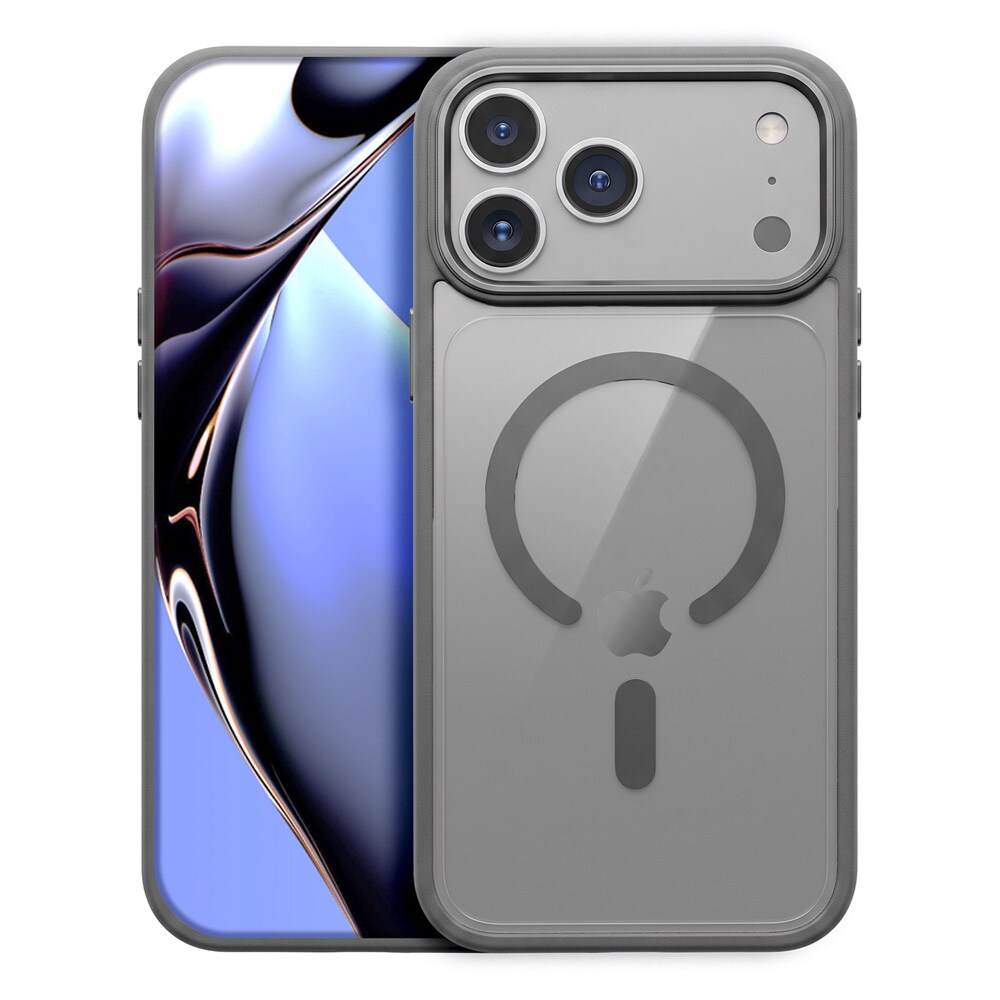 TFO Color Clear Mag-cover til iPhone 17 Pro Max / 18 Pro Max / MagSafe-cover – Sølv