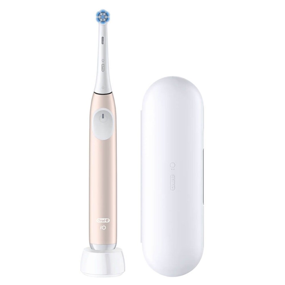 Oral-B iO Series 2 + rejsetui / Elektrisk tandbørste i farven Calm Pink / Magnetisk tandbørste