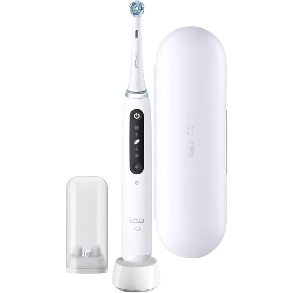 Oral-B iO Series 5N / Hvid, smart elektrisk tandbørste med 5 indstillinger / Magnetisk iO-tandbørste