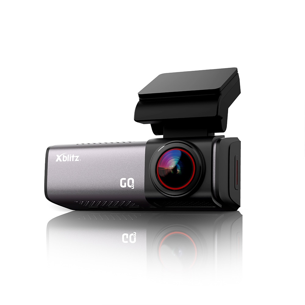 Xblitz GO3 Dash Cam / 4K-bilkamera med GP og Wi-Fi / Forrudekamera med loop-optagelse