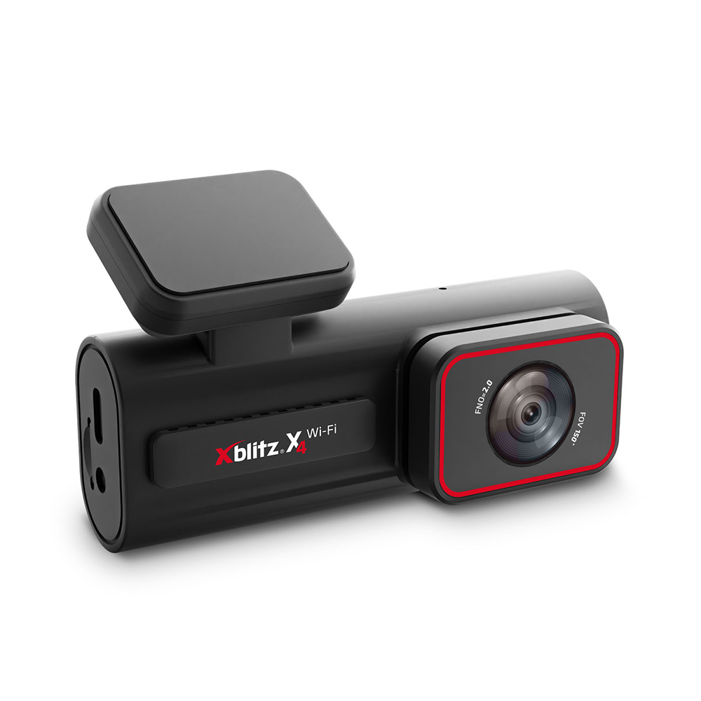 Xblitz X4 Wi-Fi-dashcam / 2,5K-bilkamera med WDR / Forrudekamera med kollisionssensor
