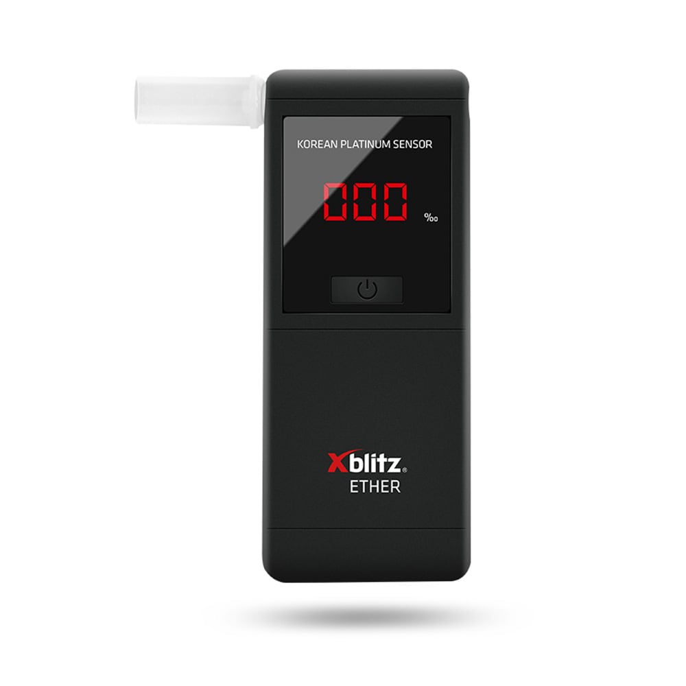 Xblitz Ether alkometer / promillemåler / alkoholtester med elektrokemisk sensor og oplyst display