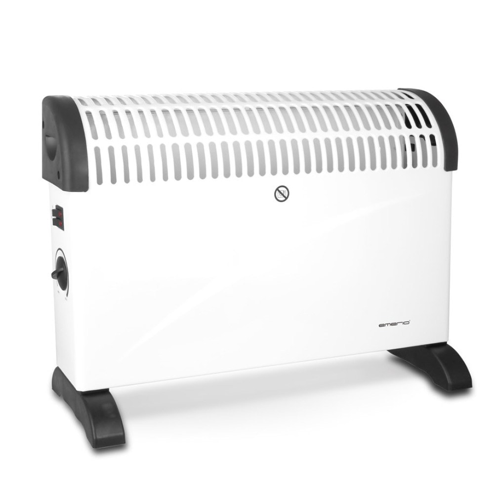 Emerio Konvektorelement 2000 W / Flytbart el-element med termostat / Fritstående rumvarmer