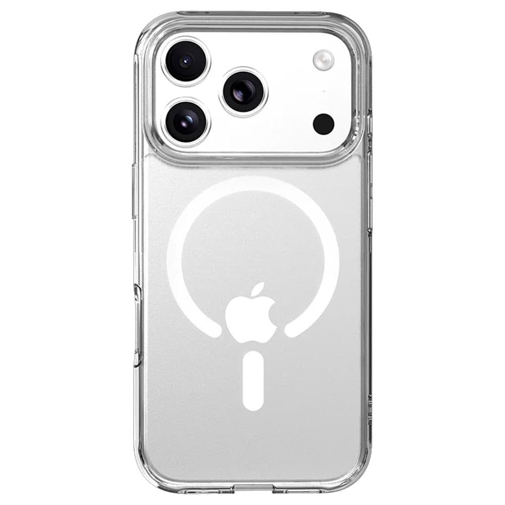 Mutural Ice MagSafe-cover til iPhone 17 Pro / gennemsigtigt mobilcover med magnetring – Klar